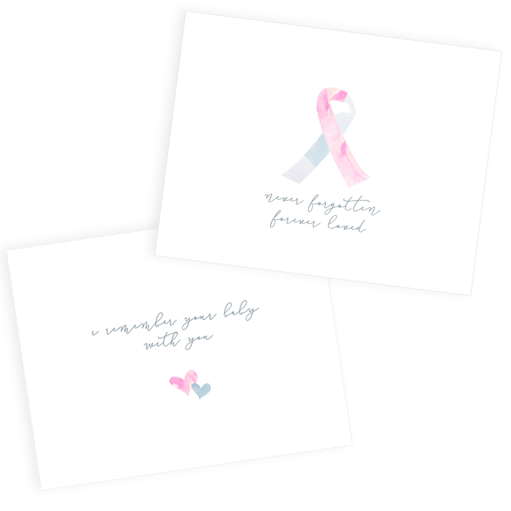 Pregnancy & Infant Loss Awareness Printable Cards | The Morning