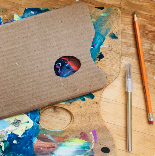 DIY Cardboard Paint Pallet Project for Kids — The Masterpiece Studio HQ