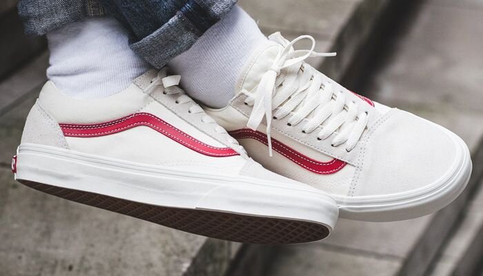 white an red vans