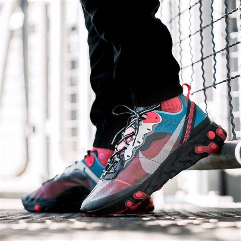 nike react element blue chill