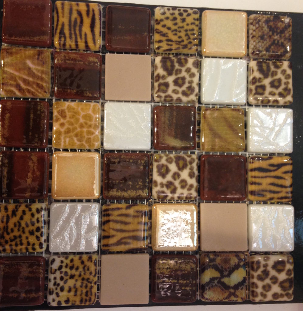 Well of course I would love this digitally printed mosaic tile from Alto Glass!
