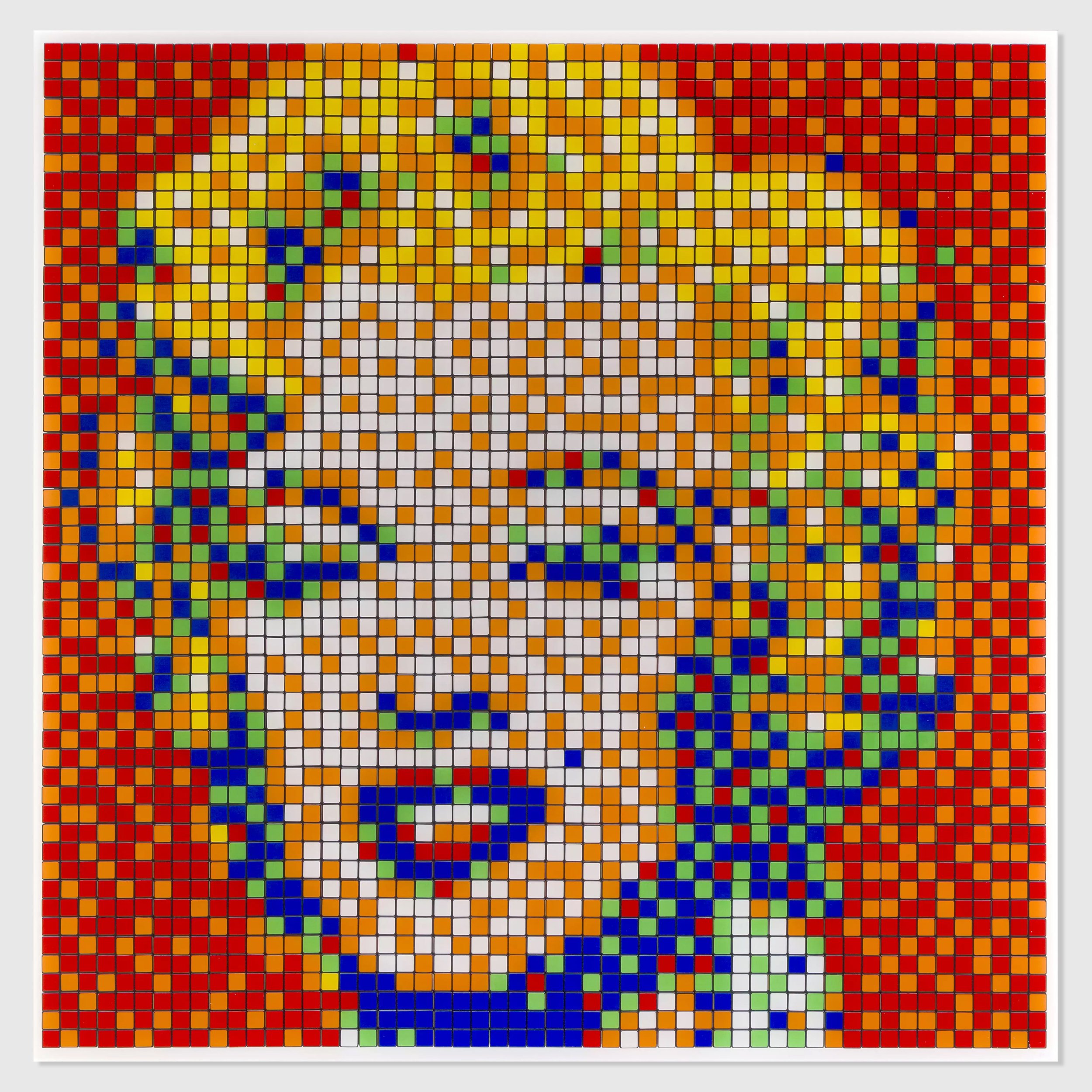 Invader 'Rubik Shot Red Marilyn' — Extraordinary Objects