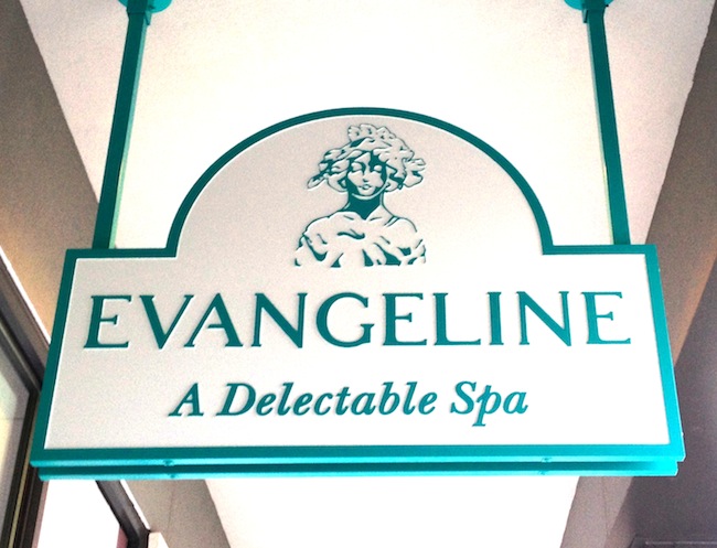 Epicurean-Hotel-Evangeline-Spa-Sign