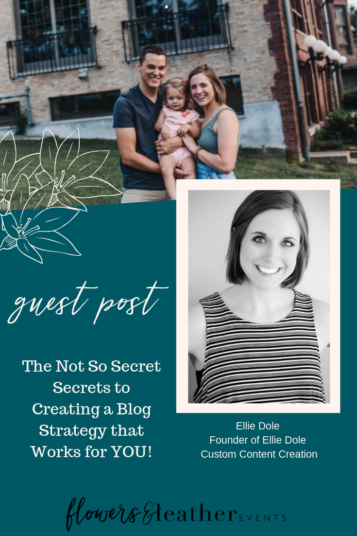 The Not So Secret Secrets to Creating a Blog Strategy that Works for YOU! {Guest Post} | www.flowersandleatherevents.com