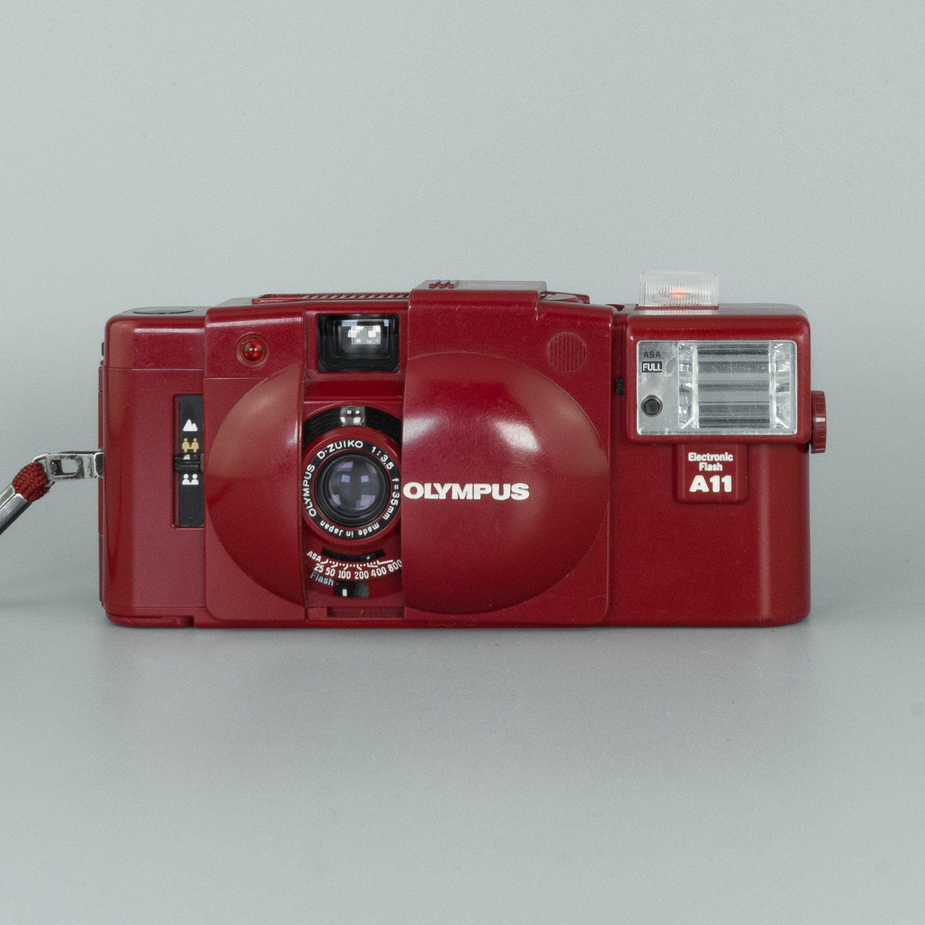 Olympus XA2 (Limited 'Heart Red' Edition) with A11 Flash