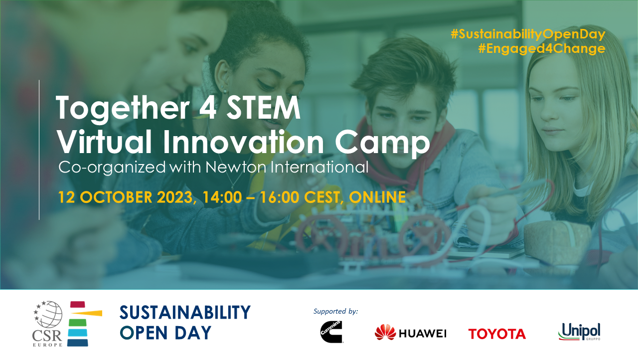 SUSTAINABILITY OPEN DAY - Together 4 STEM Virtual Innovation Camp