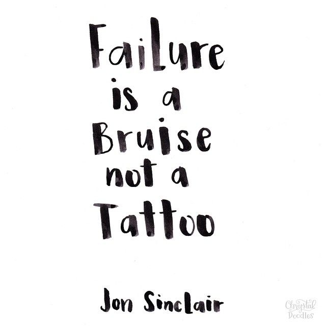 Failure is a bruis