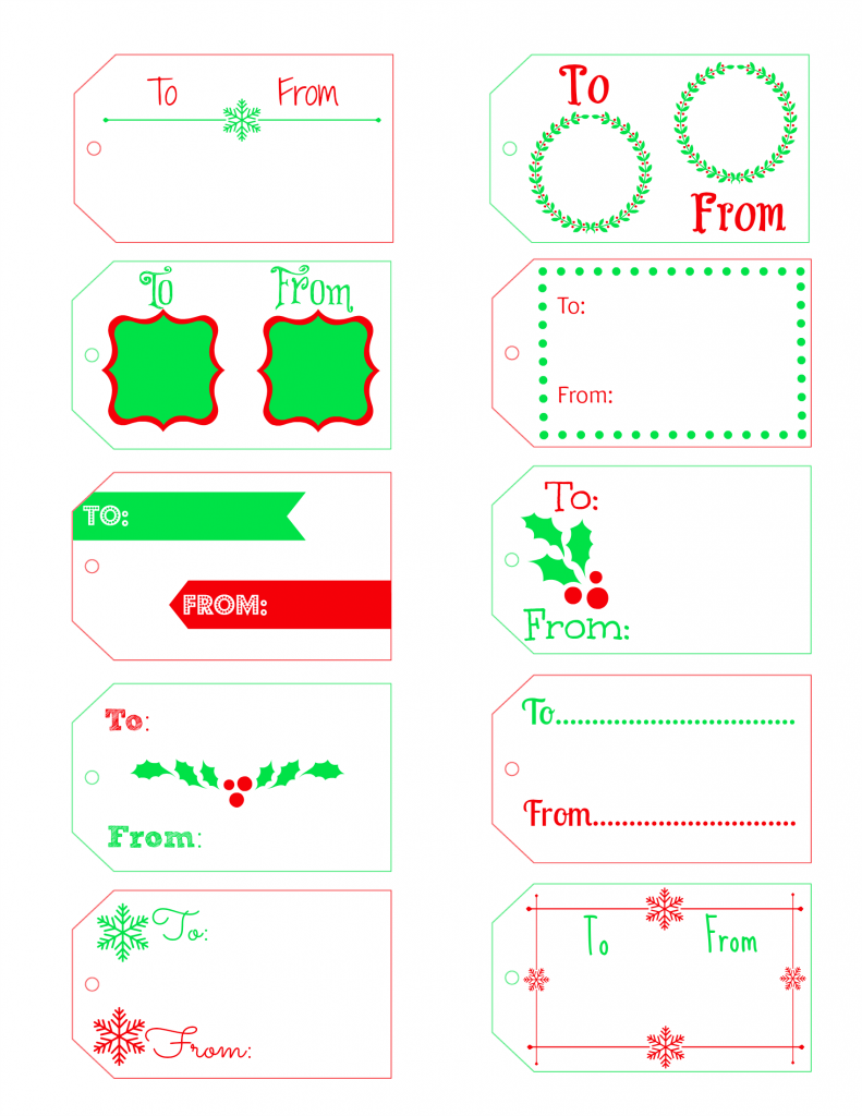 Do not waste money on gift tags this year. Use these free printable gift tags! 10 different patterns on each sheet.
