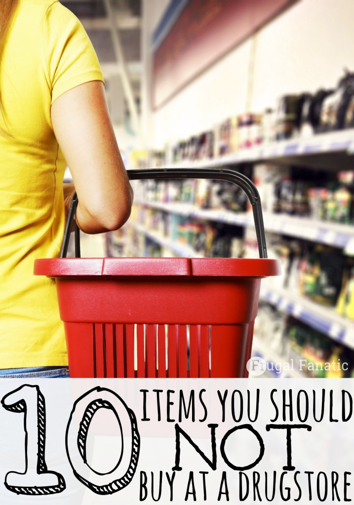 Even though it is easy to purchase items at a drugstore because of the convenience you are overpaying and spending more money. Here are 10 items you should NOT buy at a drugstore. 