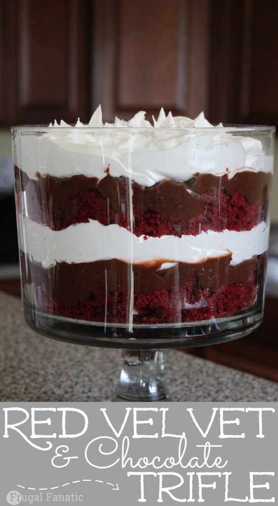 Enjoy this simple and delicious red velvet trifle recipe. You can easily change some of the ingredients to your liking. 