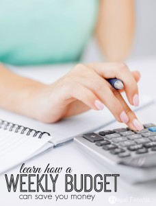 Do you use a budget? Most people do not realize the amount of money they can save each month by having a budget. Figuring out your income and expenses can help you to determine the amount of money you can save each month. Learn how a weekly budget can save you money.