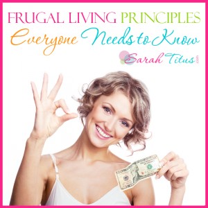 Frugal Living Principles