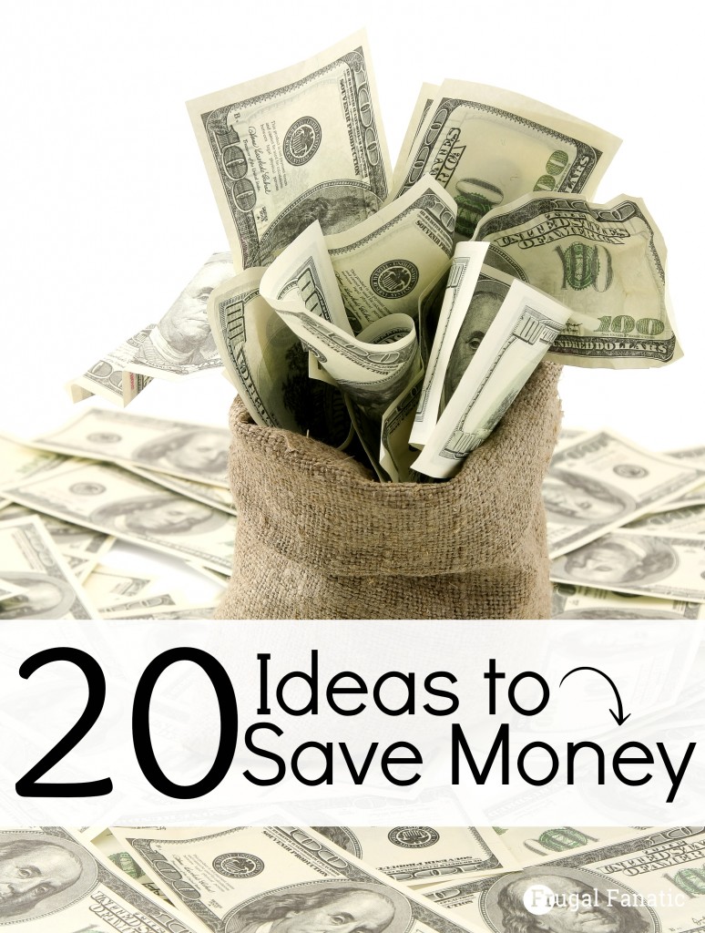 Take a look at these 20 ideas on how to save money. Find out ways to save on your heating bill, groceries, electricity and more!