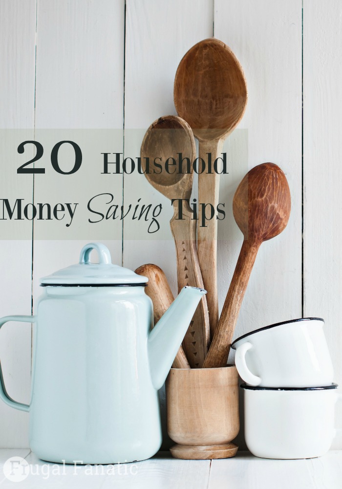 Here are 20 household money saving tips to help you find small ways to save money around your house every day.