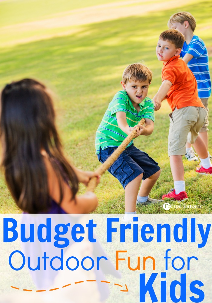 Take a look at this list of budget friendly outdoor fun for kids! Your children will love these fun activities they can do outside without you needing to spend a lot of money!