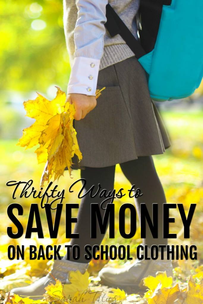 Check out this list of simple ways to save money on school clothes. With all the expenses of the upcoming year use these ways to save money on clothes.