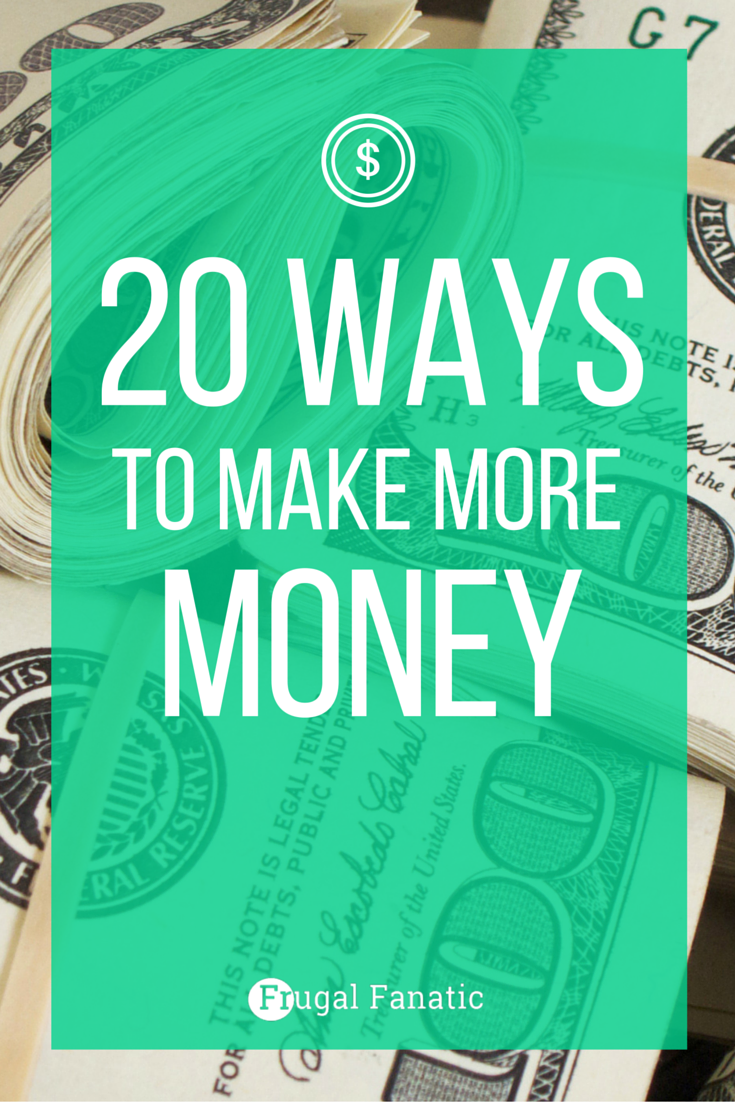 Here are 20 legitimate ways to make more money. I have personally done a bunch of these jobs and can tell you that you can actually make money from home with these ideas.