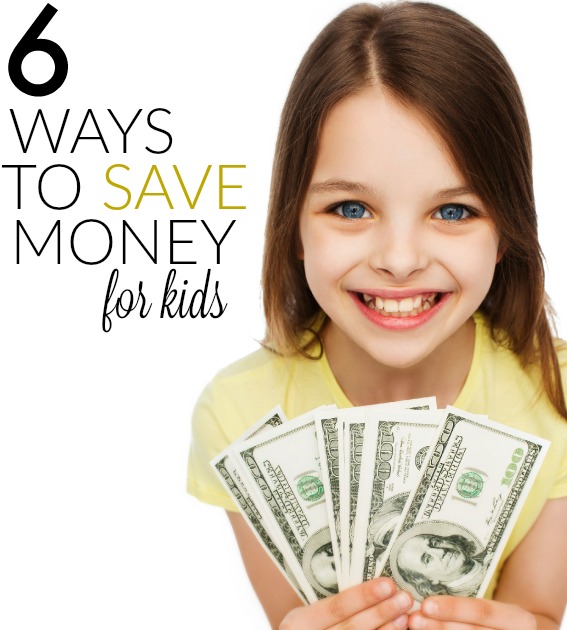 Here are 6 simple ways for kids to save money. No matter how old your children are teaching them the value of a dollar can help them to make wise financial decisions as they get older.