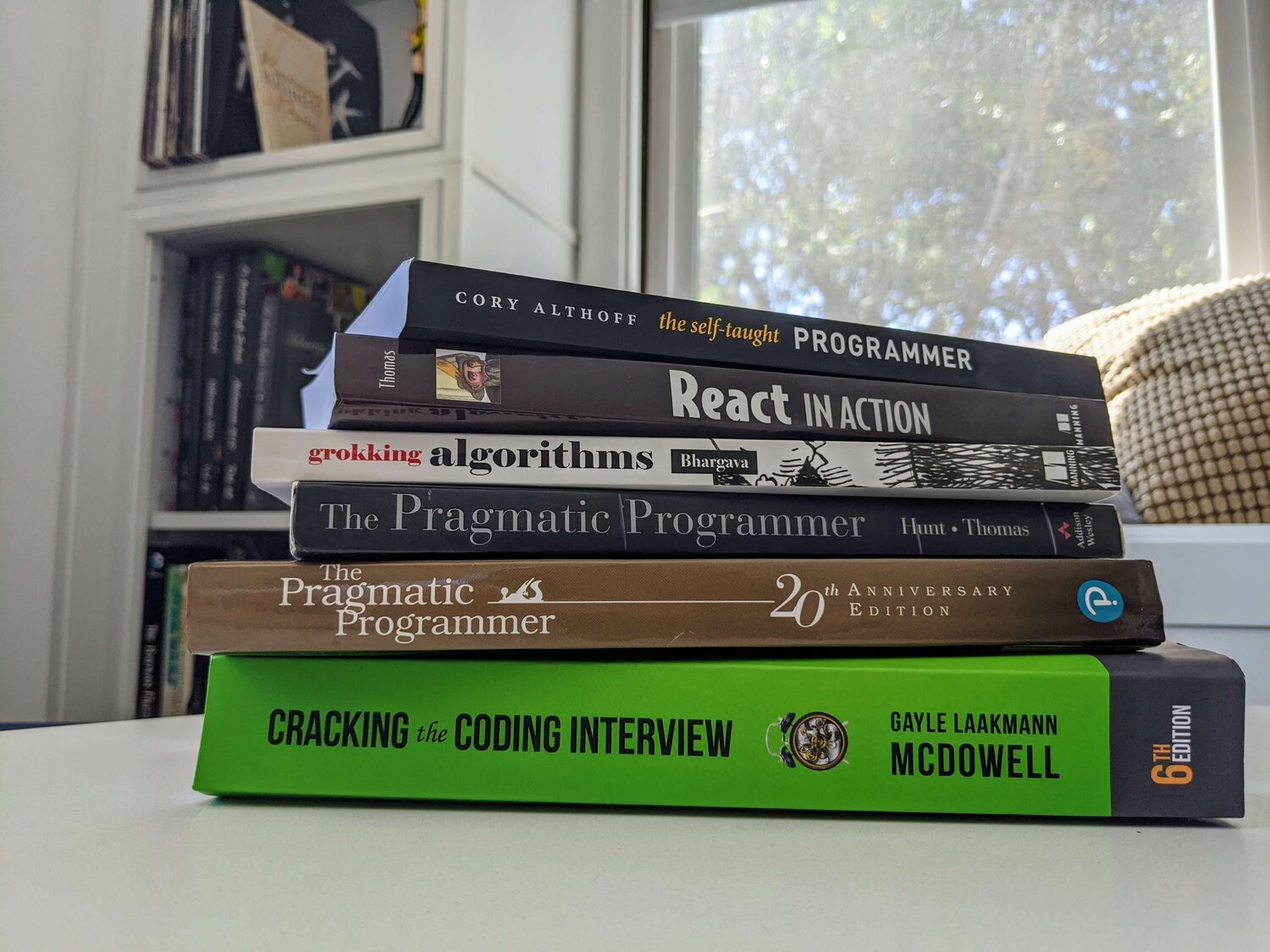 Stack of programming books