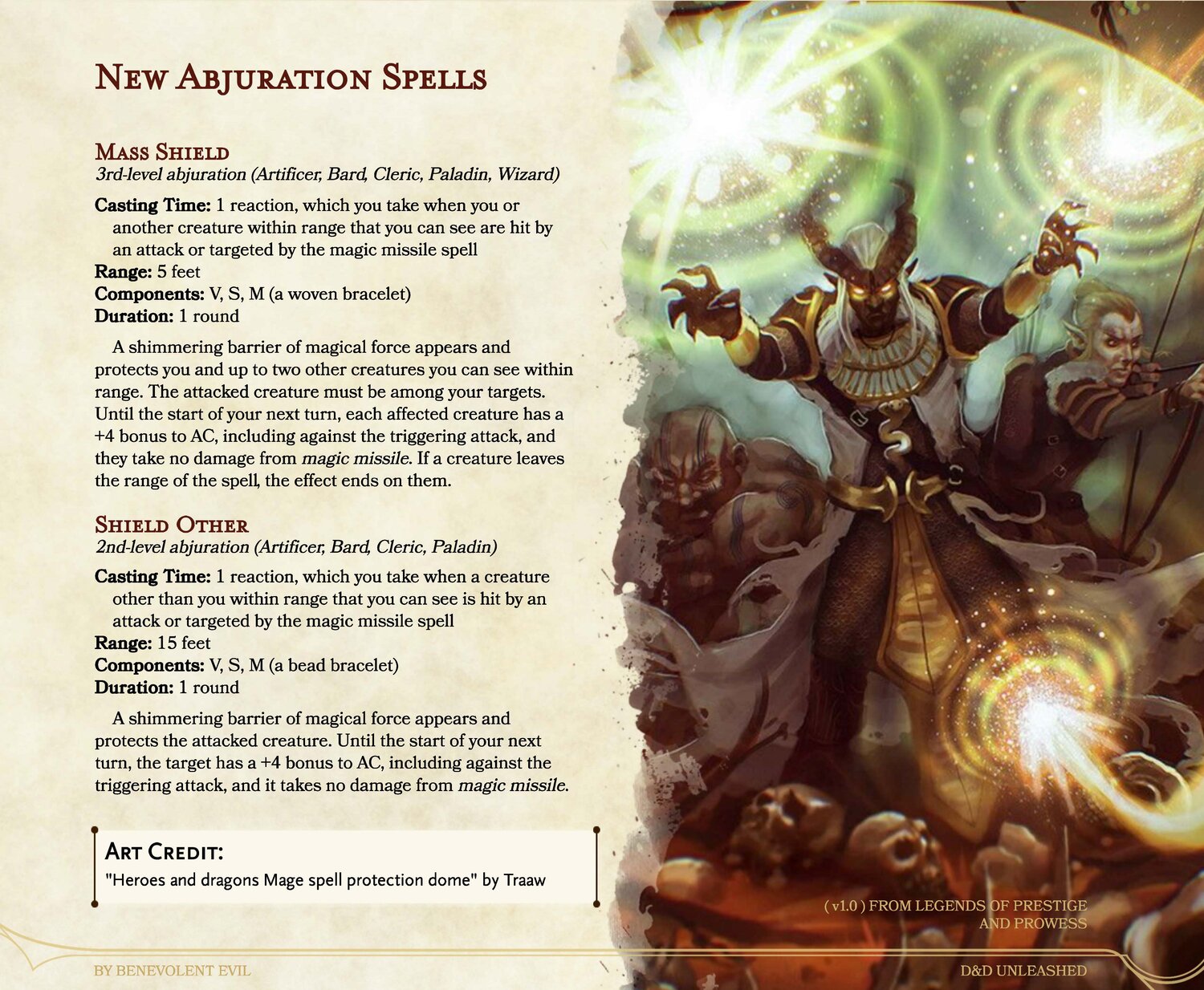 shortly Best Young New Spells: Greater Shields — DND Unleashed: A Homebrew Expansion for 5th  Edition Dungeons and Dragons