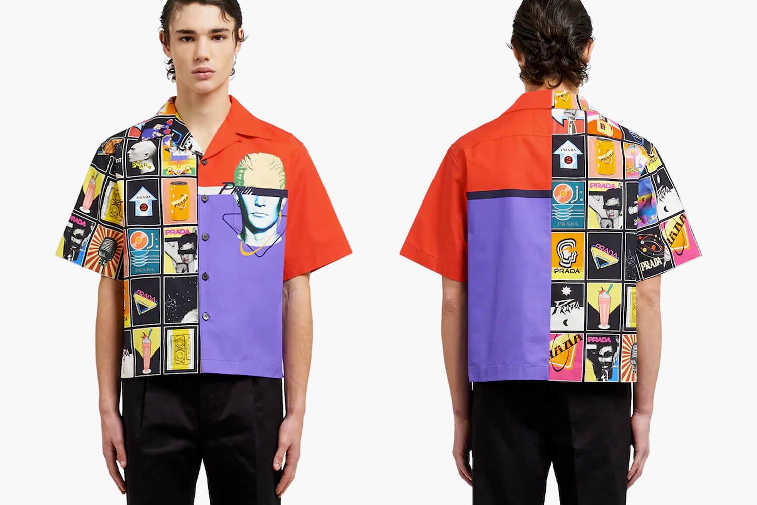 Prada's Summer 20 Double Match Bowling Shirts — Official Roses