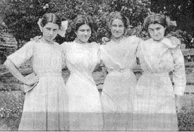 1908 photograph of four sisters from Winchester, Virginia