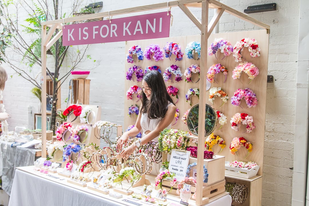 k is for kani etsy melbourne market 2015 floral headpieces flower crowns 1