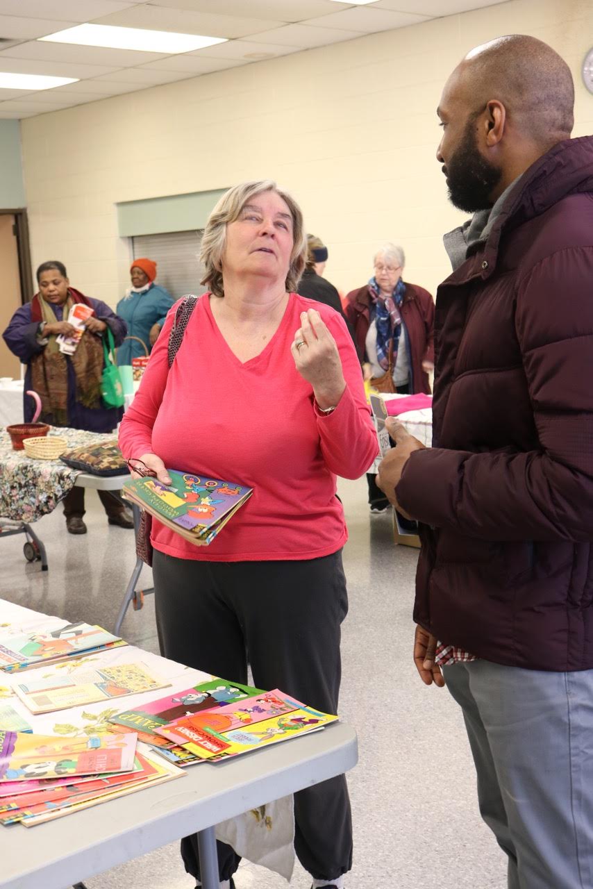Pauline Levert - A Daycare teacher in the community for 40 years- has come to give and to find at the Driftwood Community Centre this March