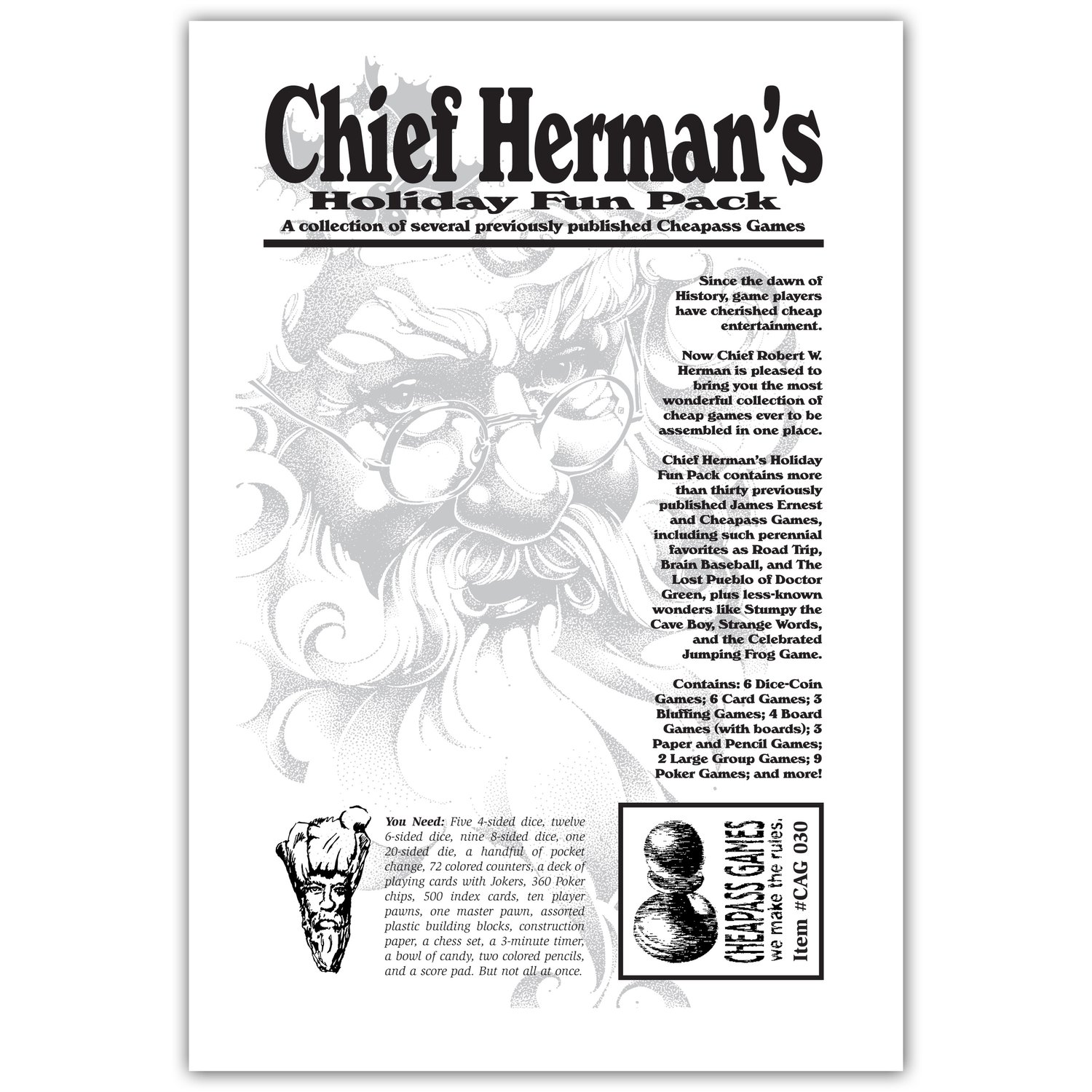 Chief Herman's Holiday Fun Pack PDF — Crab Fragment Labs