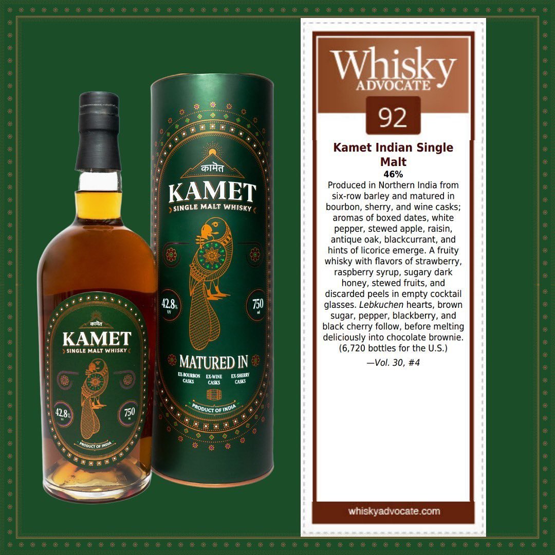 Jan. 27: Kamet Indian Single Malt (plus Jin JiJi) with Distiller and  Portfolio Brand Ambassador Yash Bhamre — Drammers: A Global Whisk(e)y,  Mezcal, and Spirits Club
