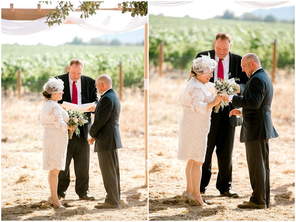 Private Estate Wedding in Sonoma County vows