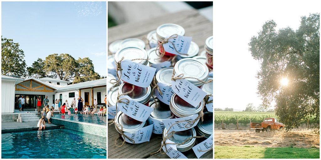 Private Estate Wedding in Sonoma County pool party