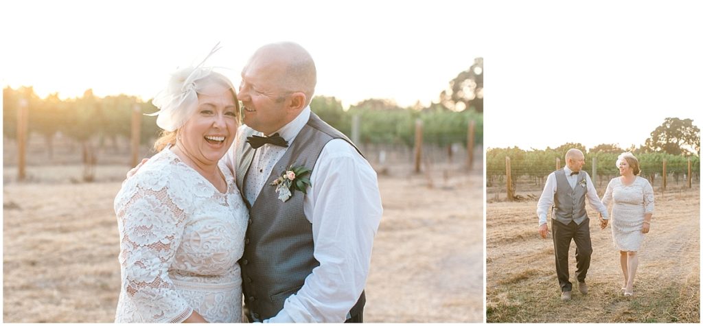 Private Estate Wedding in Sonoma County sunset photos