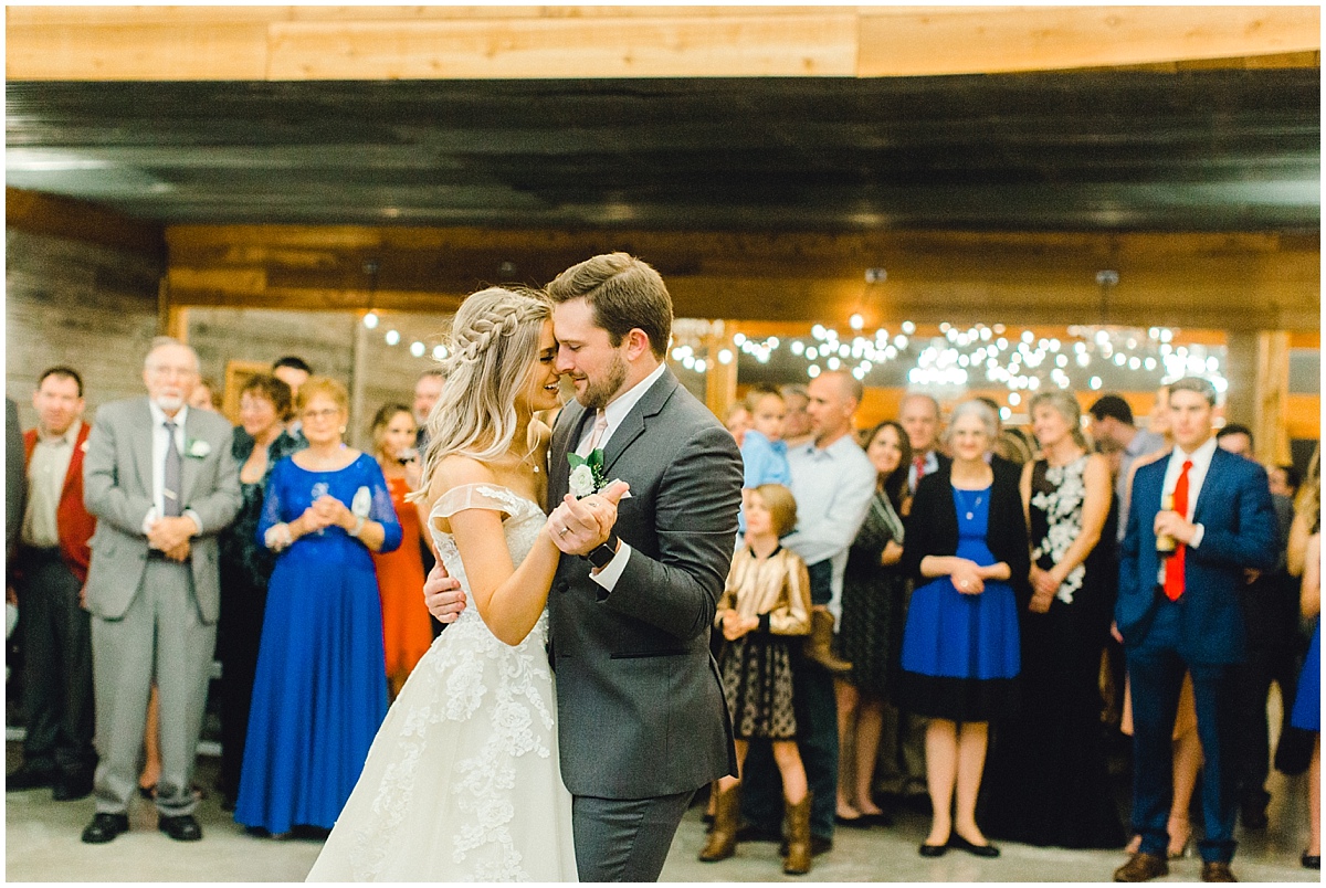 Wedding at Rustic Grace Estate bride and groom first dance