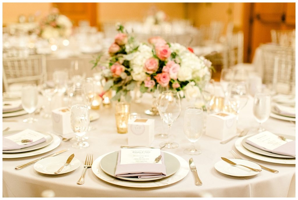 Spring Wedding at Vintners Inn reception table
