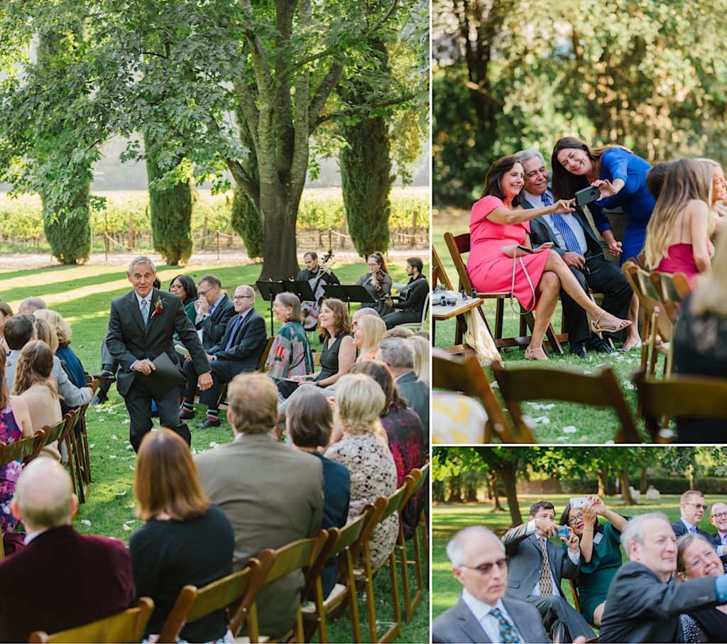 Same sex wedding at Charles Krug Winery in St Helena California spiral ceremony 