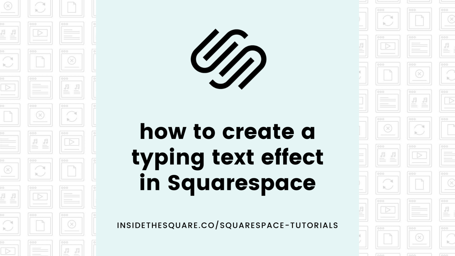 How to create a typing text animation in Squarespace // Free Squarespace  Codes — 