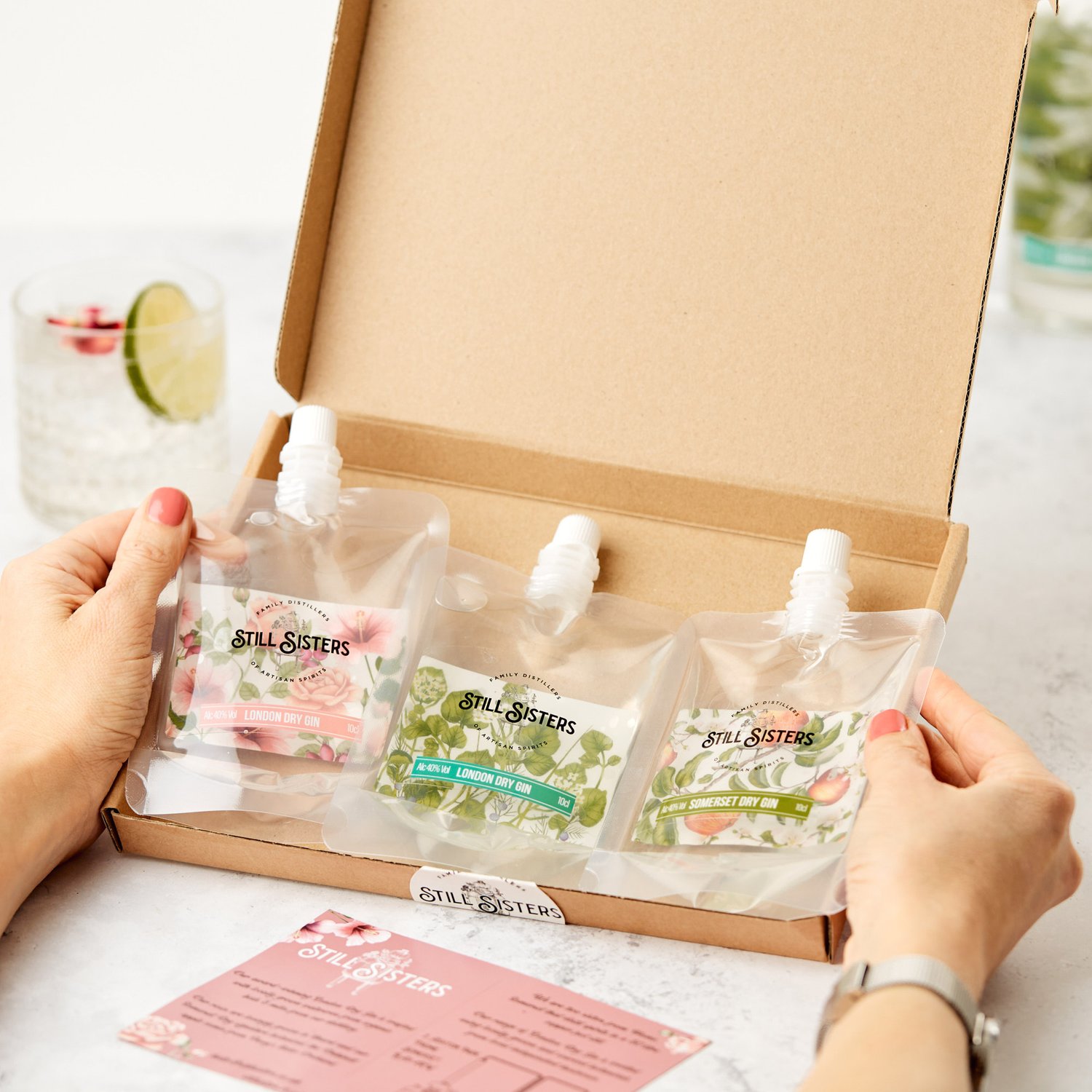 Gin Letterbox Sample Pouches — Still Sisters