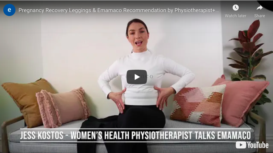The mama physio reviews emamaco pregnancy recovery leggings #emamaco #