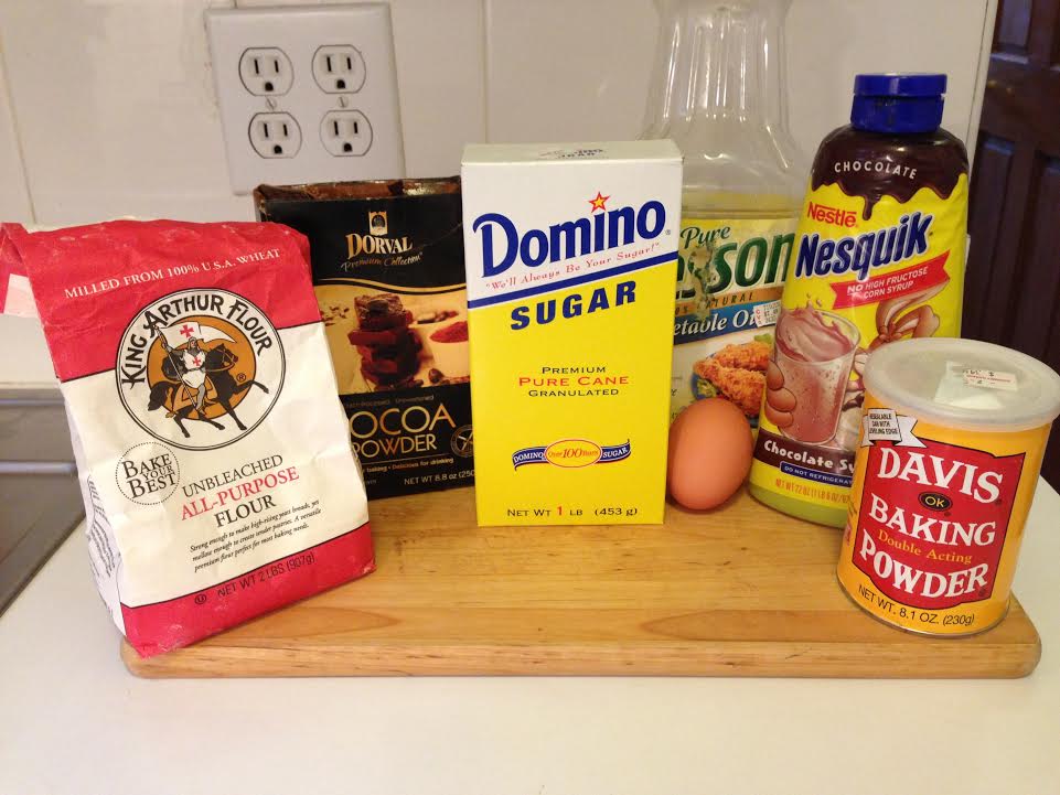 5-Minute Brownie Ingredients