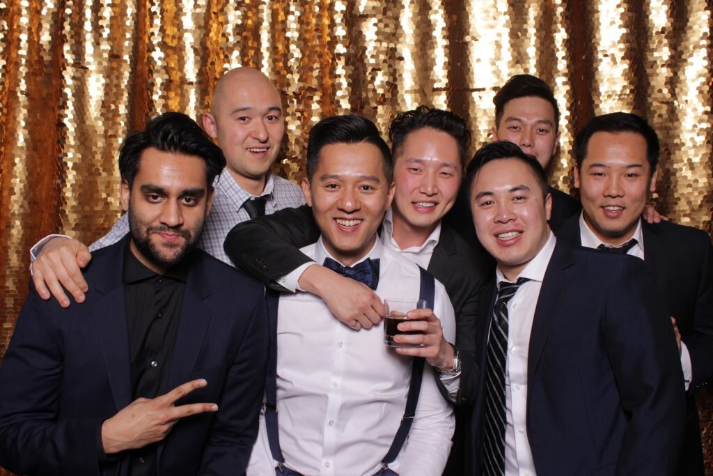 a wedding photo booth these friends will remember