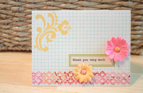 office inspired thank you card
