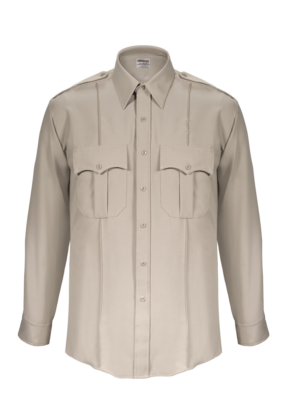 Z312N / Elbeco TexTrop2™ Zippered Long Sleeve Polyester Shirt - Tan — T&T  Uniforms