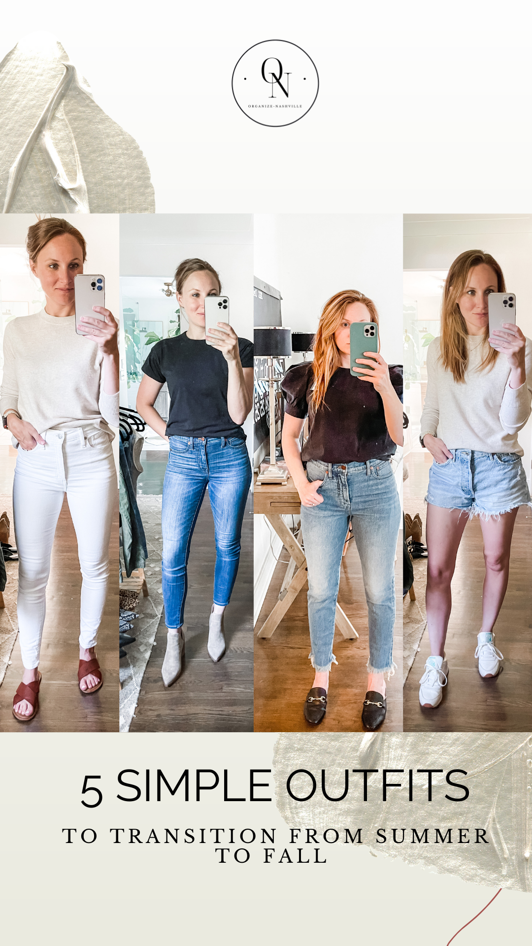 A Week of Summer to Fall Transitional Outfits — Organize Nashville