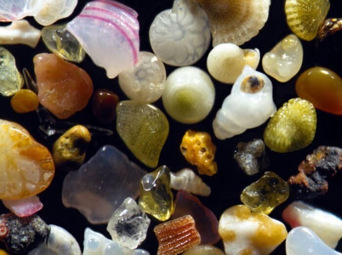 sand under microscope