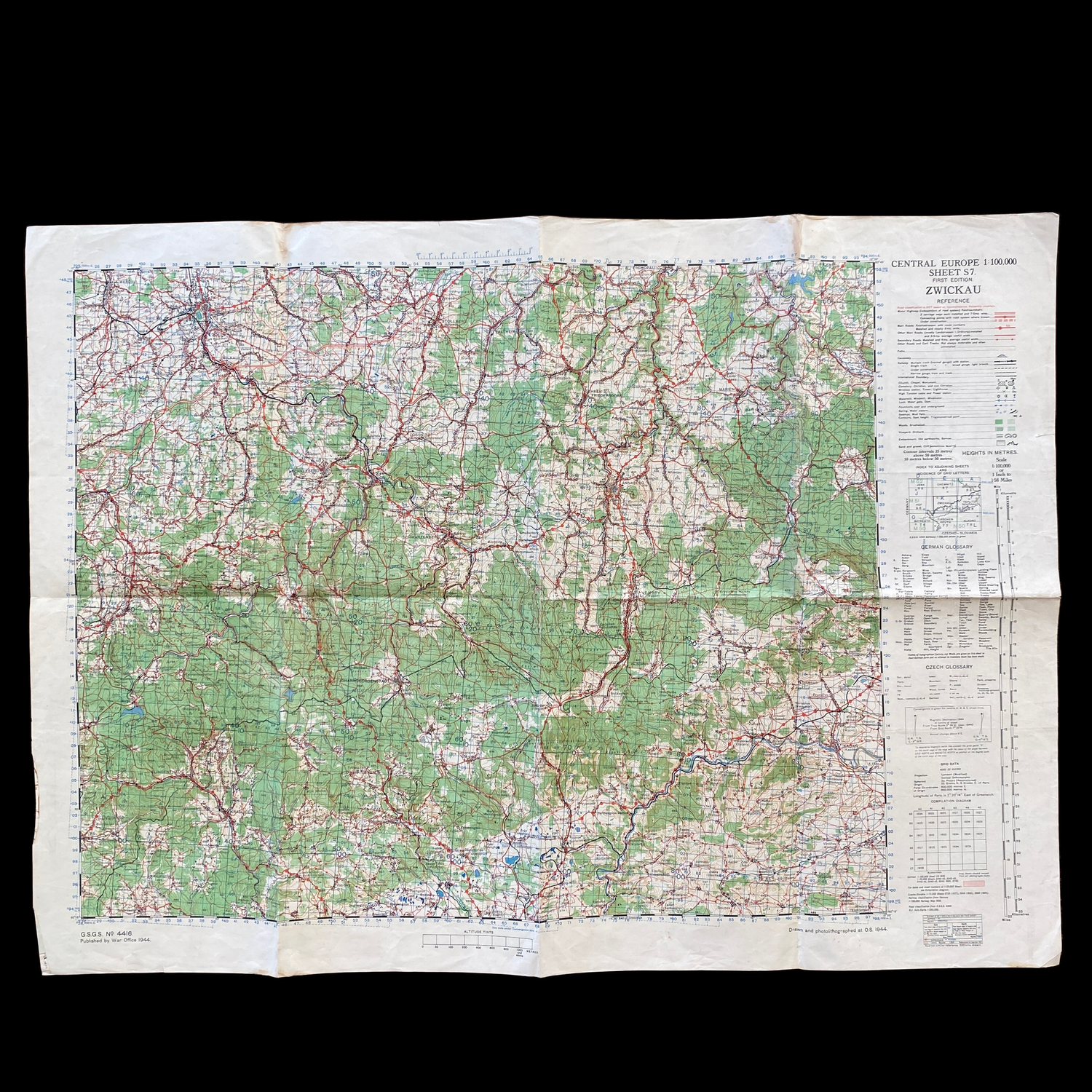 WWII 89th U.S. Infantry Division Liberation of Zwickau Germany Combat  Assault Map* — Premier Relics