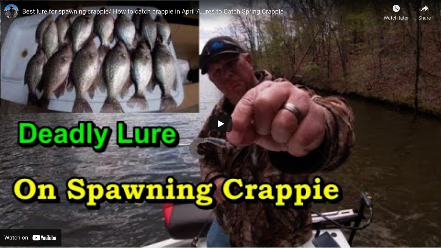 The best lure for spawning crappie/ How to catch crappie in April /Lures to  Catch Spring Crappie — Small Water Sportsman
