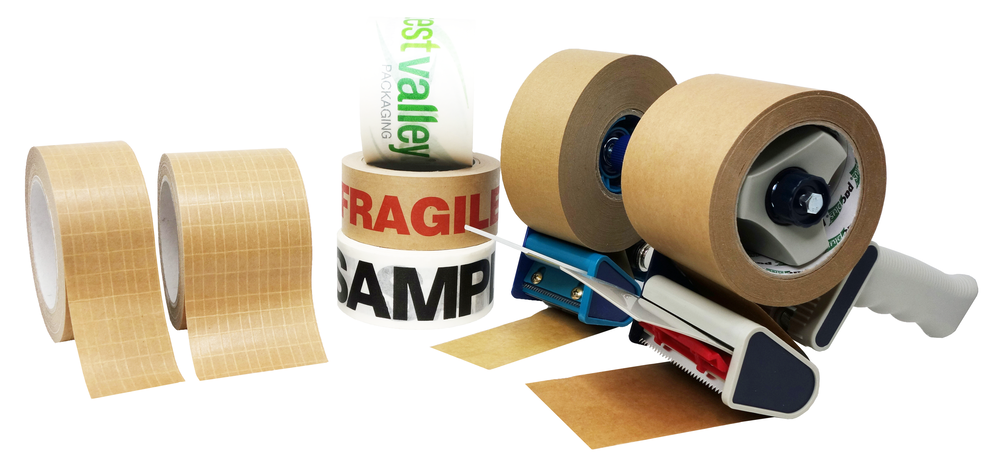 PACKING PARCEL TAPE Brown Clear Fragile Duct Masking Gummed Paper Water Tape 66m 