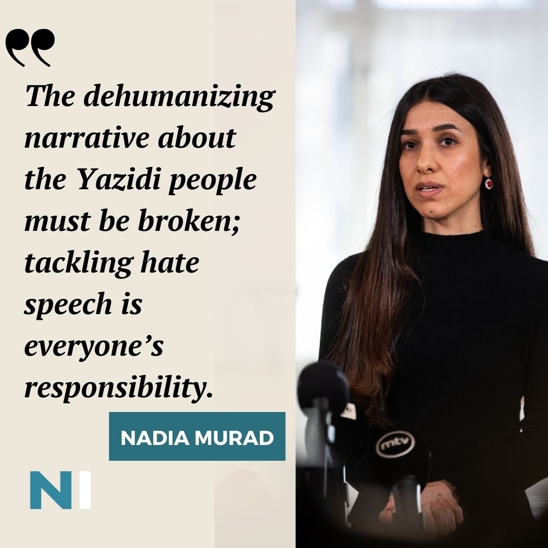 Nadia’s Initiative condemns recent hate speech and false accusations targeting the Yazidi community in Sinjar. &mdash; Nadia&#39;s Initiative