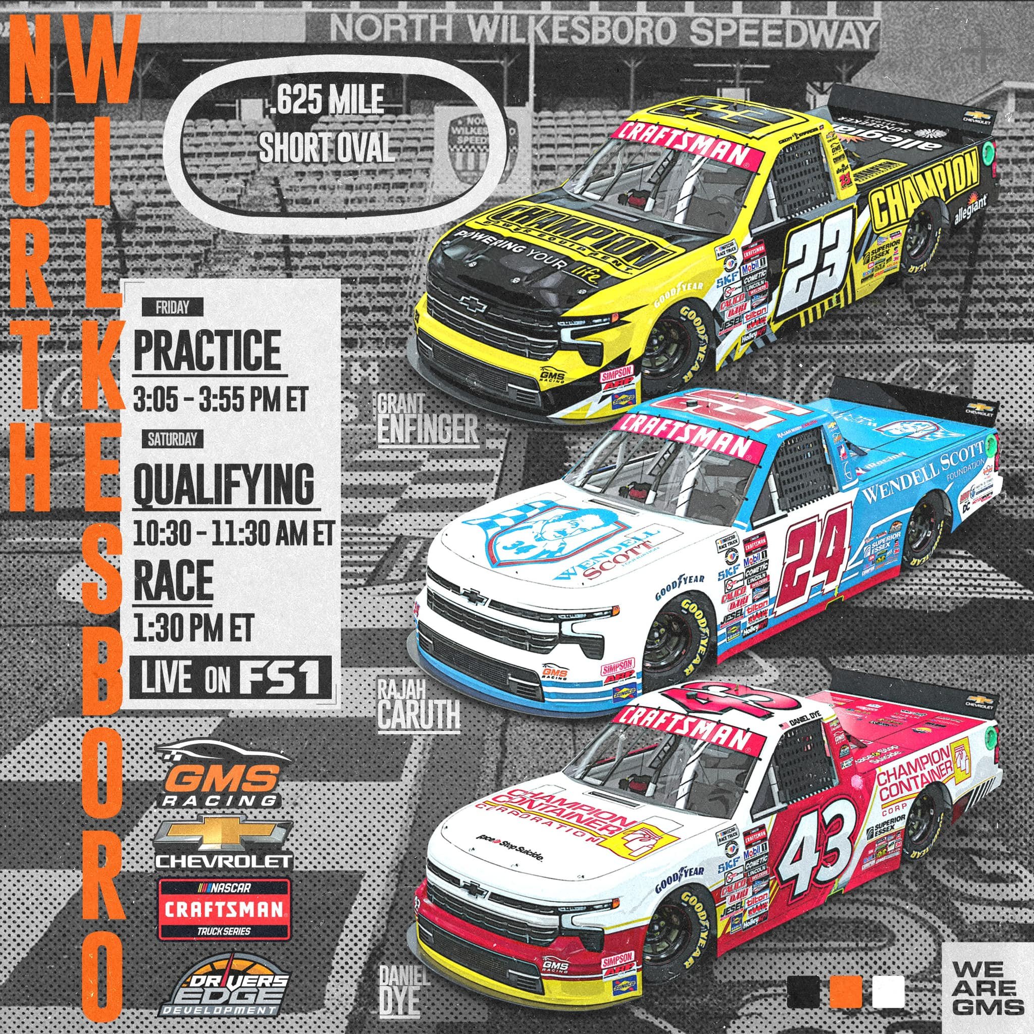 North Wilkesboro Speedway Tyson 250 Race Preview — GMS Racing